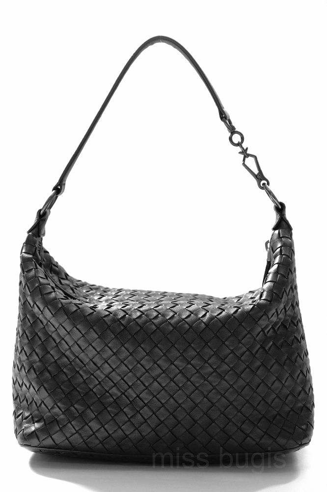 Bottega Veneta Nero Intrecciato Nappa Bag