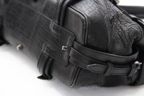 Burberry Black Leather Rowan Satchel