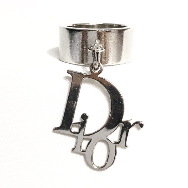 Christian Dior Dangling Charm Palladium Plated Ring