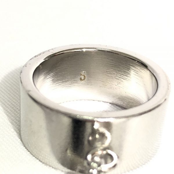 Christian Dior Dangling Charm Palladium Plated Ring