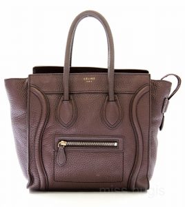 Celine Micro Luggage Pebble Leather Bag