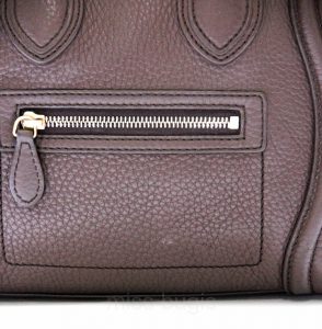 Celine Micro Luggage Pebble Leather Bag