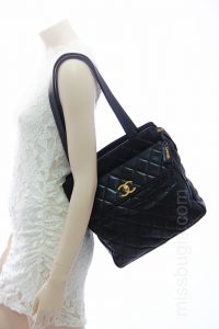 Chanel Black Quilted Lambskin Leather Tote