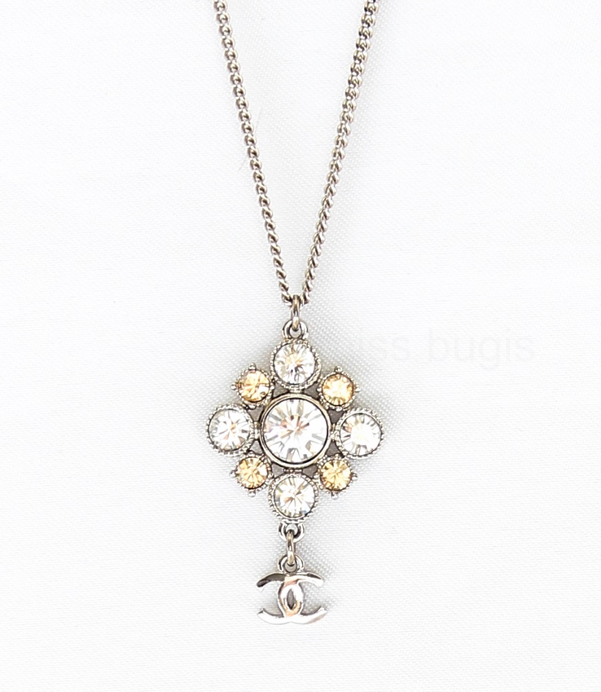 Chanel Crystal CC Adjustable Necklace