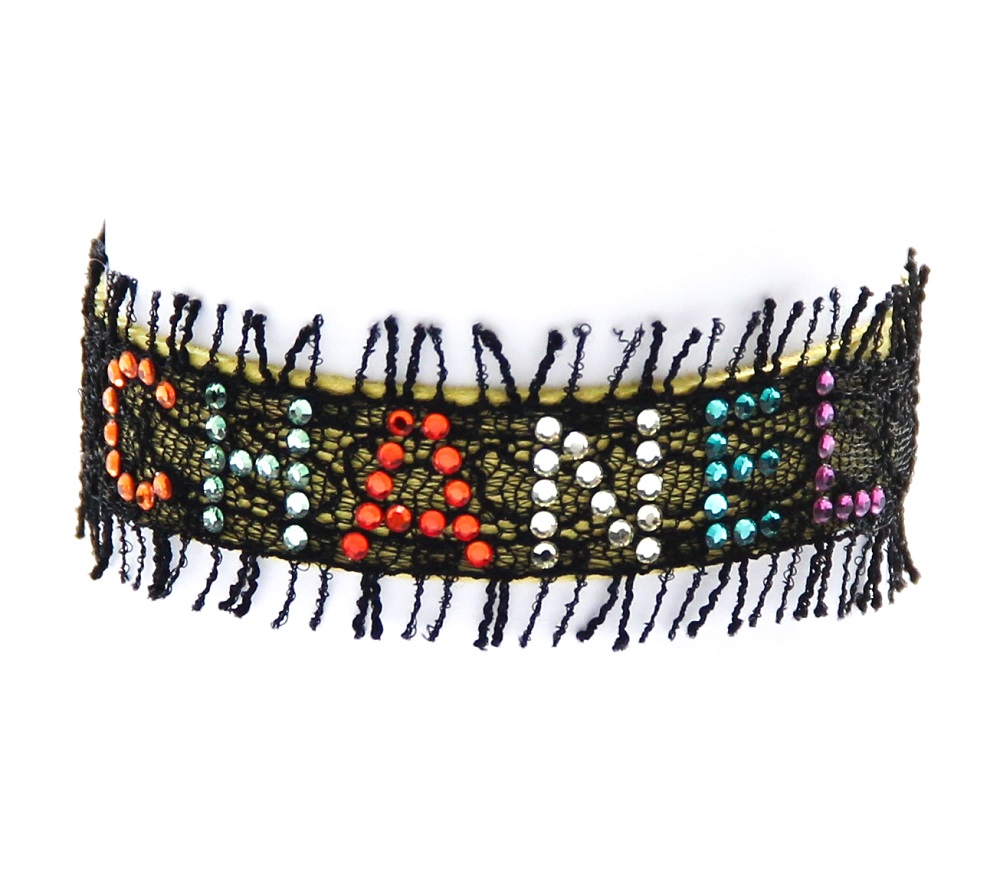 Chanel Rhinestone Lace Bracelet