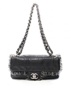 Chanel Funny Tweed Lambskin Leather Flap Bag