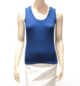 Chanel Lattice Pattern Knit Top