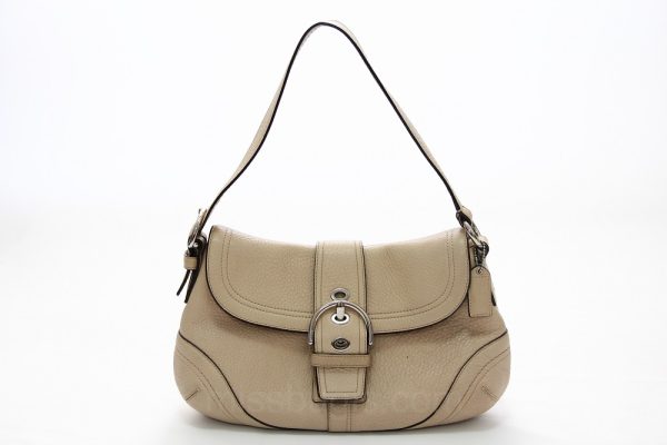 Coach Soft Pebble Leather Shoulder Flap Bag