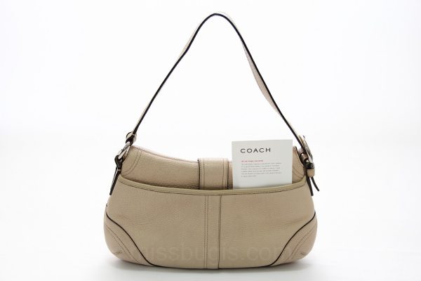 Coach Soft Pebble Leather Shoulder Flap Bag