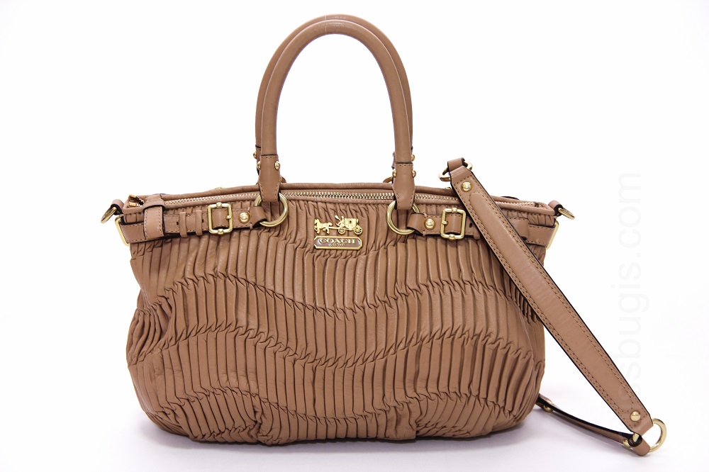 Coach Madison Gathered Leather Sophia Satchel