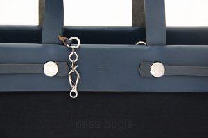 Hermes 2 in 1 Herbag Cabas Canvas Leather Tote