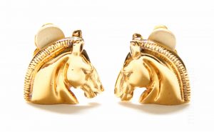 Hermes Cheval Clip Earrings
