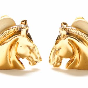 Hermes Cheval Clip Earrings