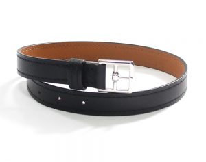 Hermes Etriviere Double Tour Leather Bracelet/Choker