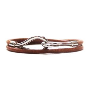 Hermes Jumbo Leather Hook Bracelet/Choker