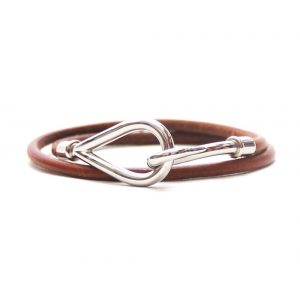 Hermes Jombo Leather Hook Bracelet/Choker