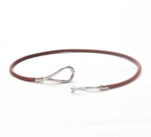 Hermes Jombo Leather Hook Bracelet/Choker