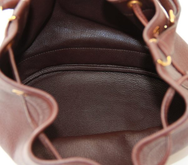 Hermes Leather Gold Plated Market Bag