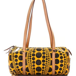 Louis Vuitton Limited Edition Monogram Canvas Tayoi Kusama Pumpkin Dots Papillon Bag