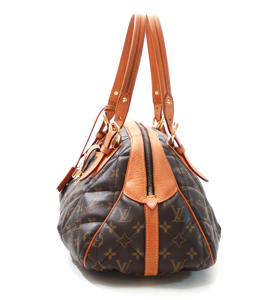 Louis Vuitton Brown, Pattern Print Monogram Etoile Bowling Bag