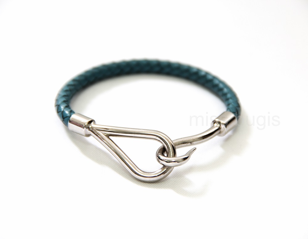 Hermes Jumbo Leather Hook Bracelet