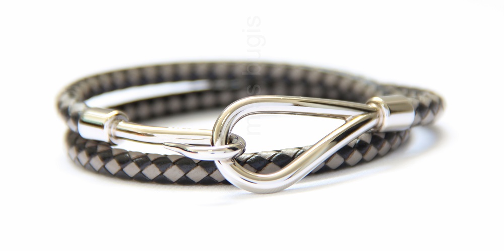 Hermes Jumbo Leather Hook Bracelet/Choker