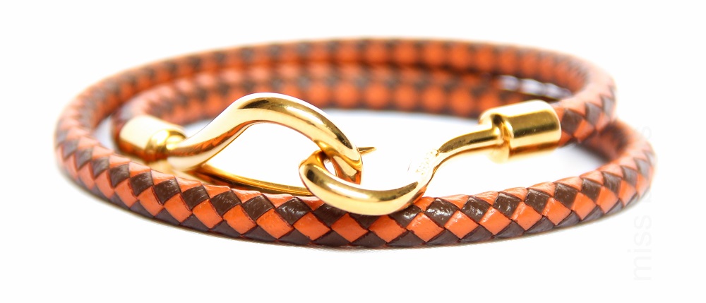 Hermes Jumbo Leather Hook Bracelet/Choker