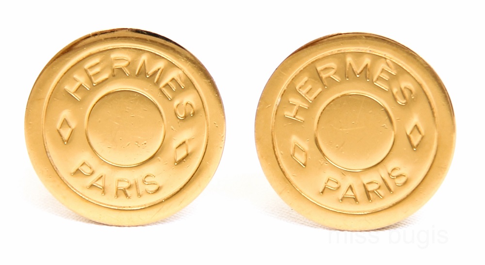 Hermes Clou De Selle Clip Earrings