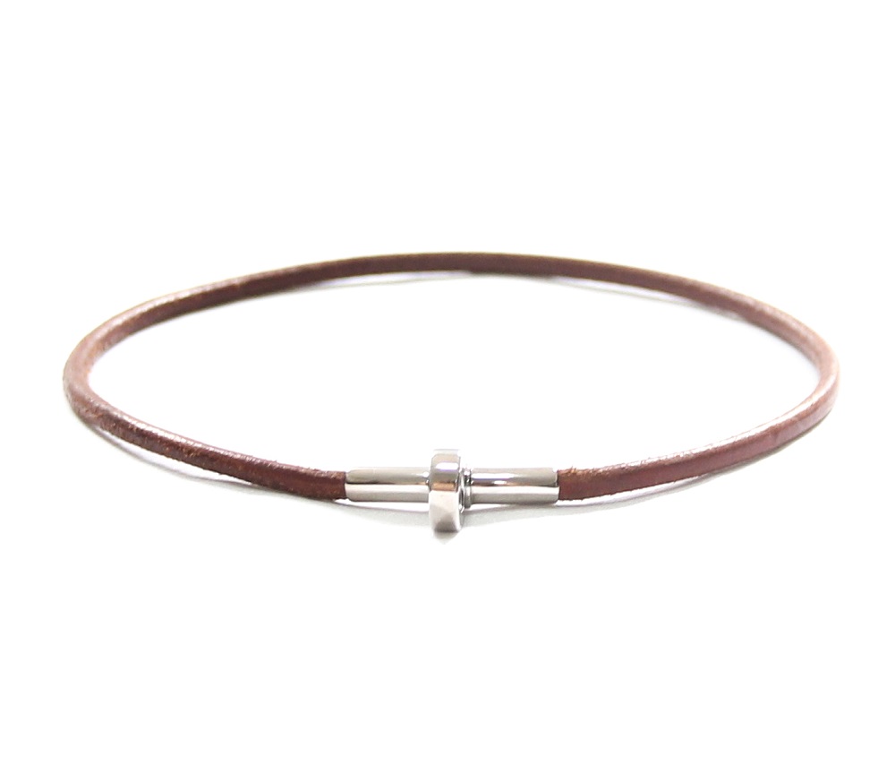 Hermes Cadena Leather Bracelet/Choker