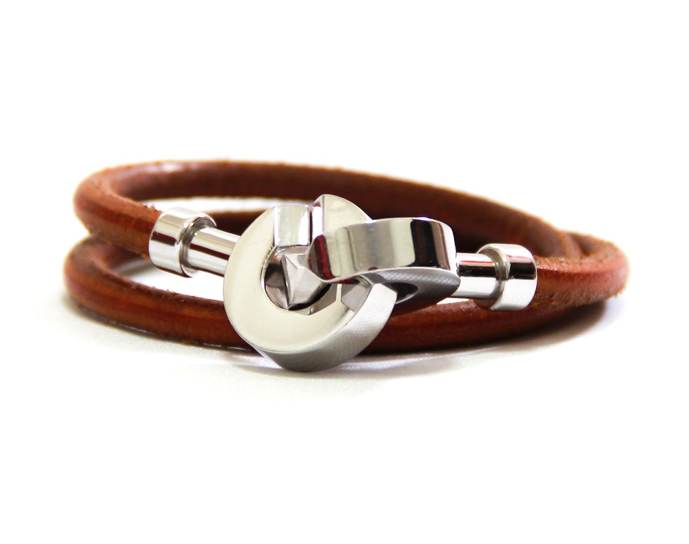 Hermes Interlocking Leather Bracelet/Choker
