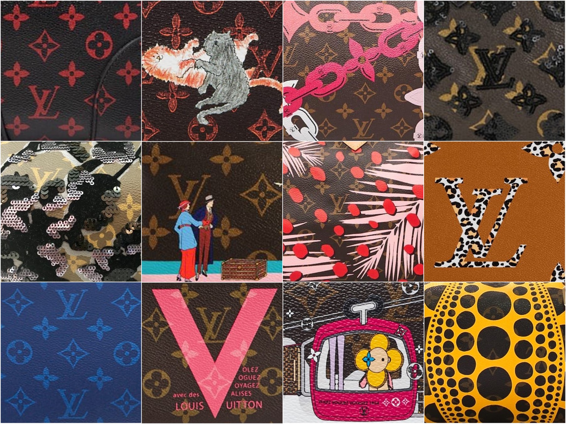 Louis Vuitton Monogram Canvas Colour and Pattern - Miss Bugis