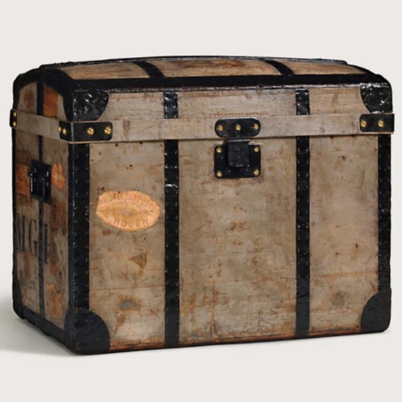 Louis Vuitton Grey Trianon Canvas Trunk