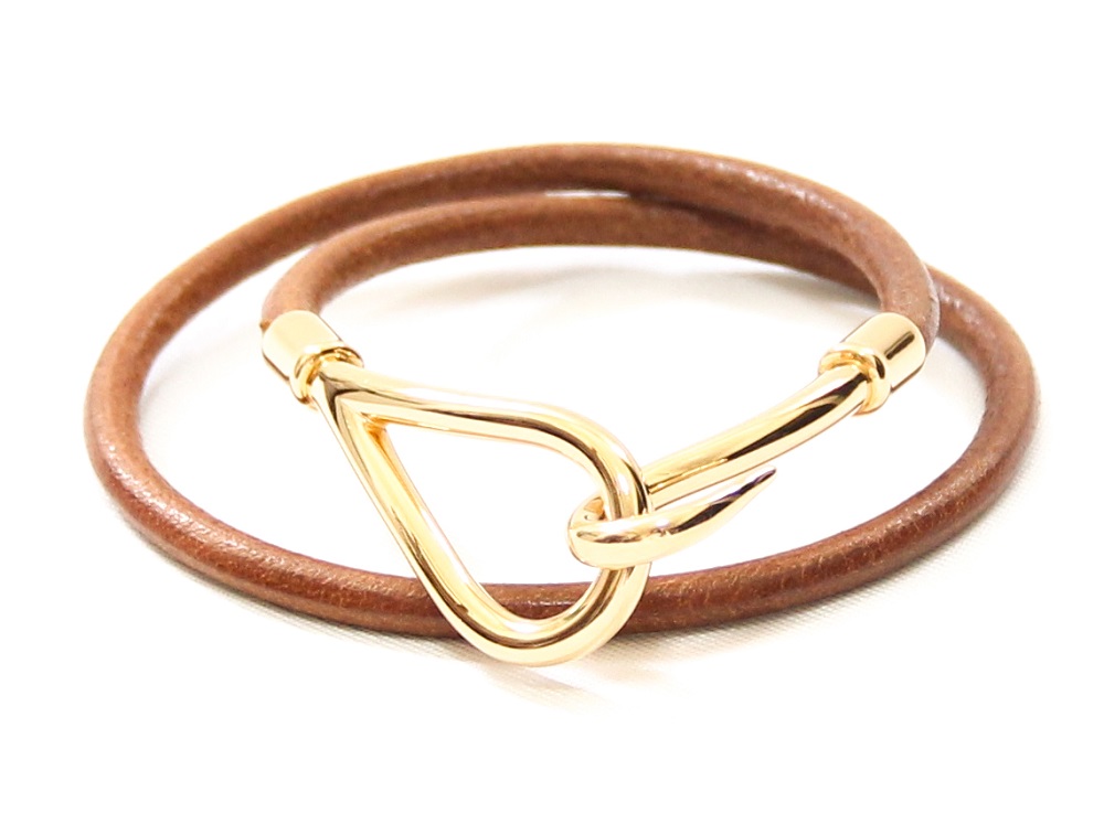 Hermes Jumbo Leather Hook Bracelet/Choker