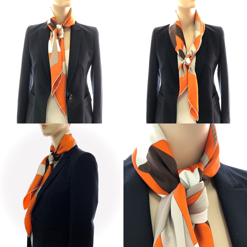 Hermes 90cm Silk Scarf Double Knot Square