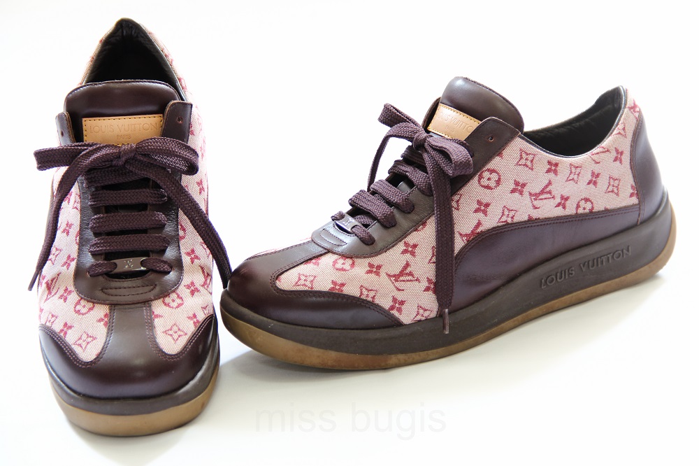 Louis Vuitton Cherry Monogram Mini Lin Canvas Sneakers 40