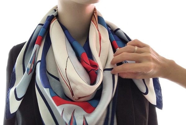 Hermes 90cm Silk Scarf Cowboy Fluid