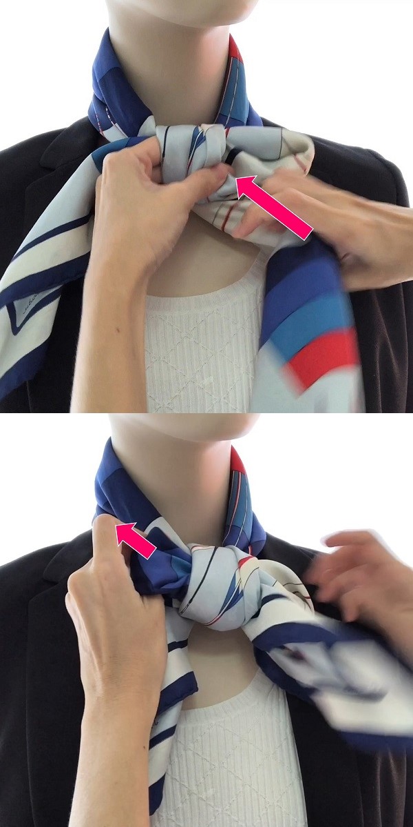 How To Tie a Butterfly Knot of Your CORIEE Silk Scarf 