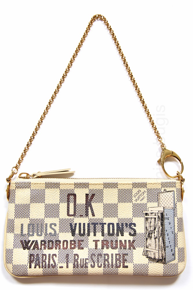 Louis Vuitton Limited Edition Damier Azur Canvas Mila MM