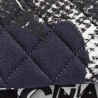 Different Types of Chanel Fabric and Non-Leather Material - Chanel printed cotton