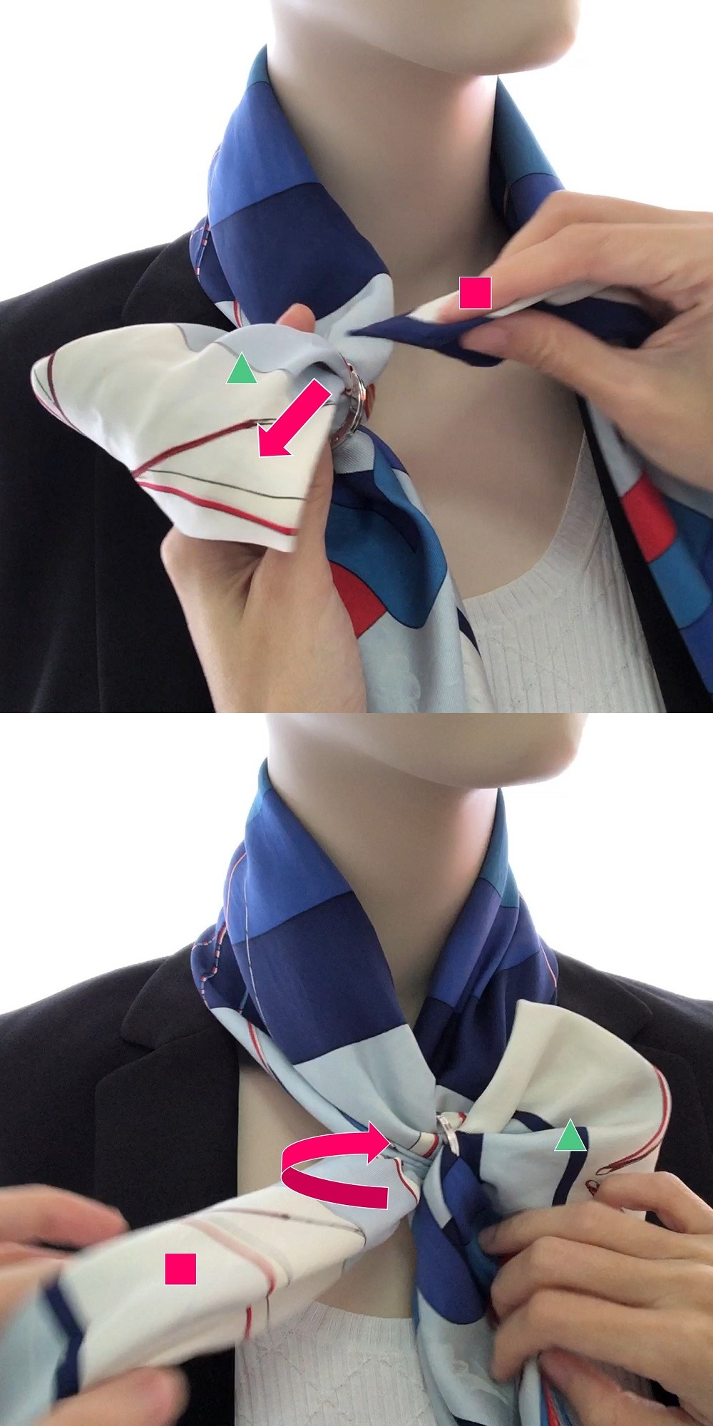 How To Tie a Butterfly Knot of Your CORIEE Silk Scarf 