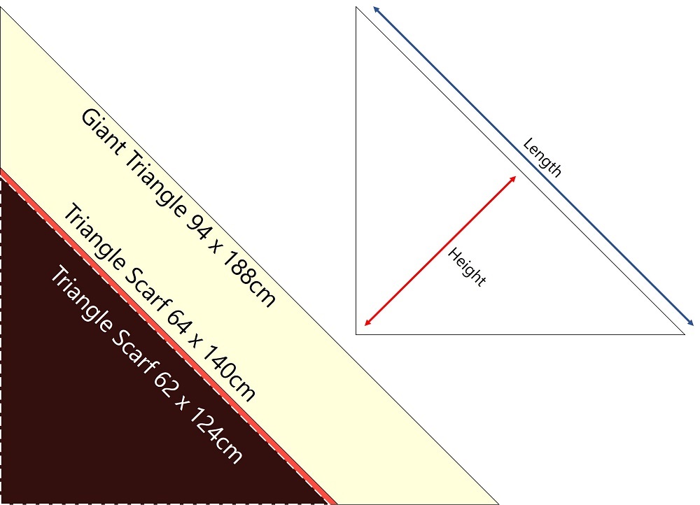 Hermes Triangle Scarf Size Guide - Miss Bugis