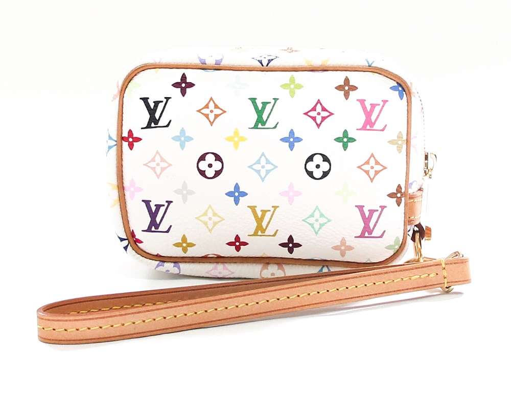 Louis Vuitton White Multicolore Canvas Takashi Murakami Wapity