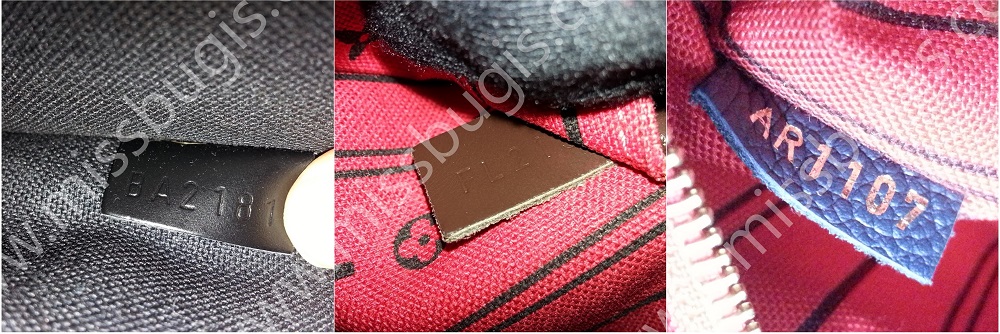 Louis Vuitton sample date code