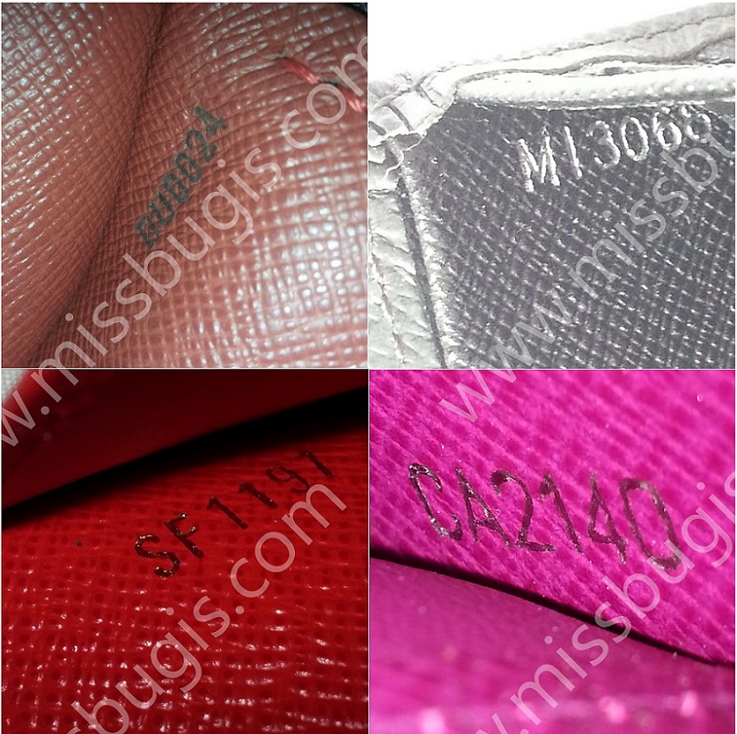 Louis Vuitton sample date code