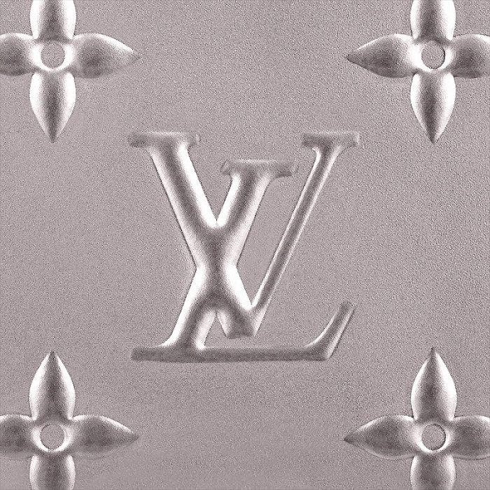 Louis Vuitton Metallic Taupe Grey Monogram Vernis Patent Debossed Leather