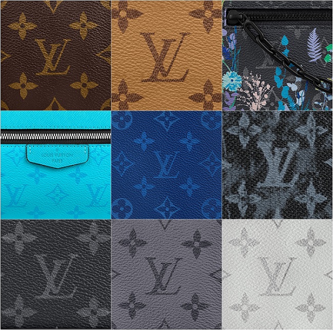 ouis Vuitton Monogram Canvas Colour and Pattern