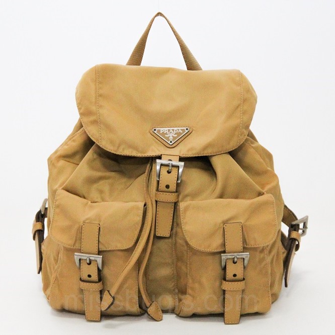 Prada Vela Miele Backpack