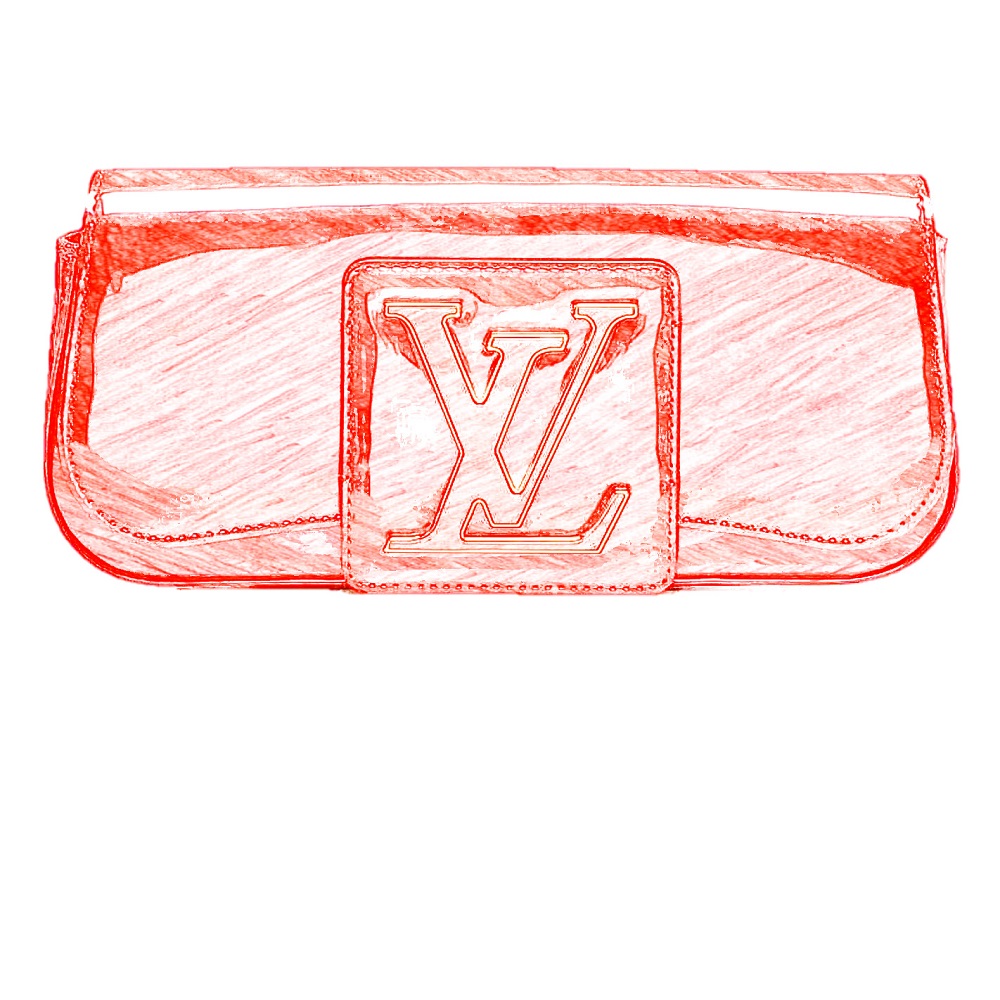 Louis Vuitton Orange Patent Leather Sobe Clutch Louis Vuitton