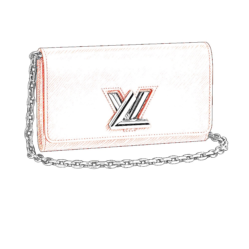 LV Twist Chain Wallet