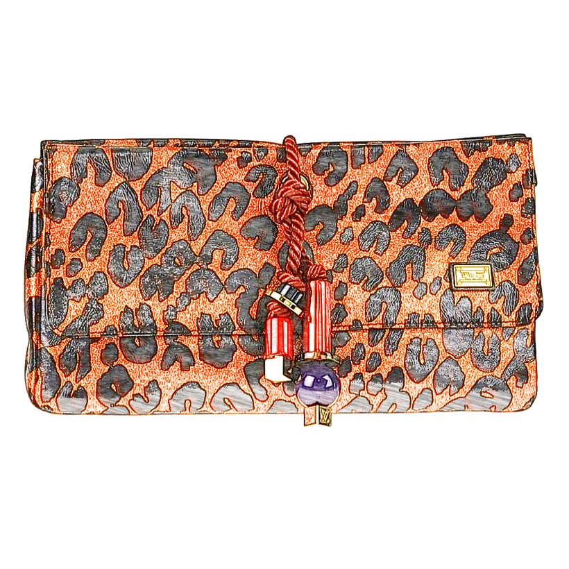 LV Leopard Nocturne African Queen Clutch